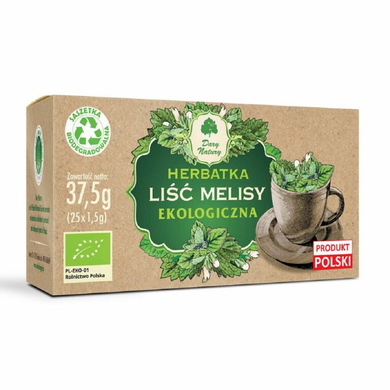 HERBATKA LIŚĆ MELISY BIO (25 x 1,5 g) 37,5 g - DARY NATURY