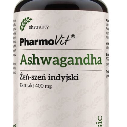 ASHWAGANDHA EKSTRAKT (400 mg) BEZGLUTENOWY 90 KAPSUŁEK - PHARMOVIT (CLASSIC)