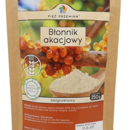 BŁONNIK AKACJOWY BEZGLUTENOWY 250 g - PIĘĆ PRZEMIAN