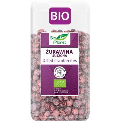 ŻURAWINA SUSZONA NIESŁODZONA BIO 50 g - BIO PLANET