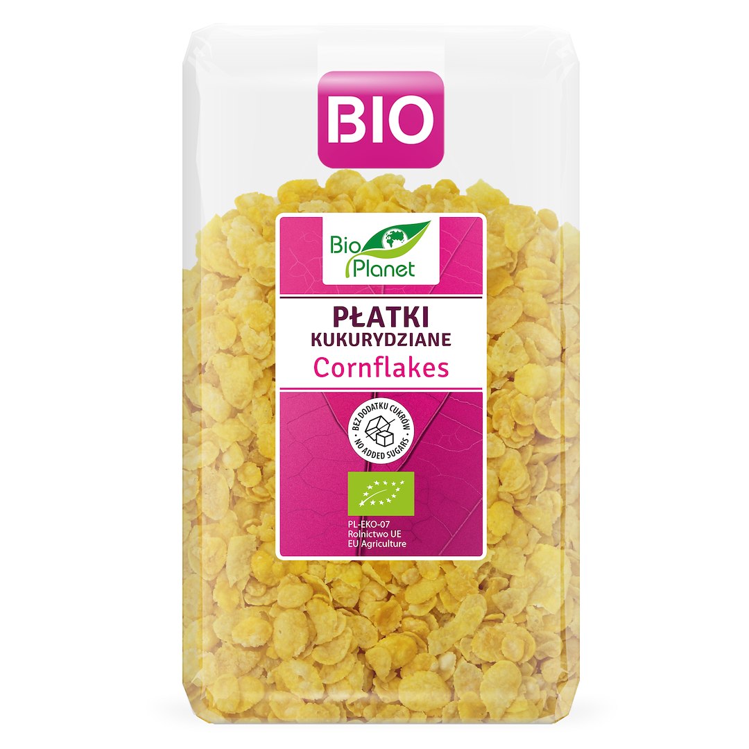 PŁATKI KUKURYDZIANE JASNE BEZ DODATKU CUKRÓW BIO 250 g - BIO PLANET