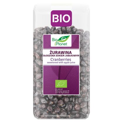 ŻURAWINA Z SOKIEM JABŁKOWYM BIO 400 g - BIO PLANET
