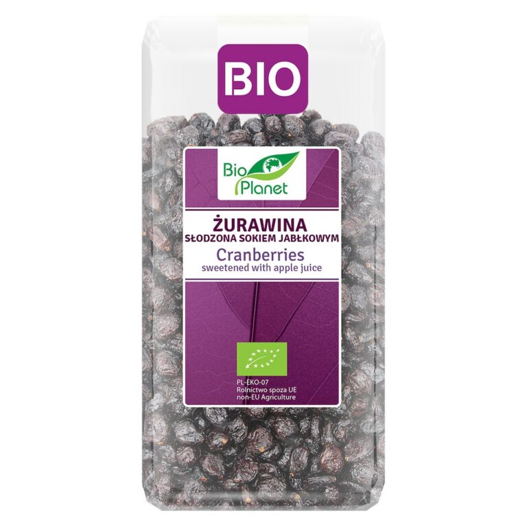 ŻURAWINA Z SOKIEM JABŁKOWYM BIO 400 g - BIO PLANET