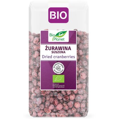 ŻURAWINA SUSZONA NIESŁODZONA BIO 100 g - BIO PLANET