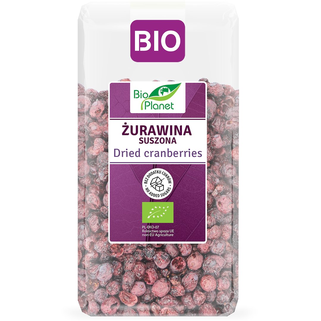 ŻURAWINA SUSZONA NIESŁODZONA BIO 100 g - BIO PLANET