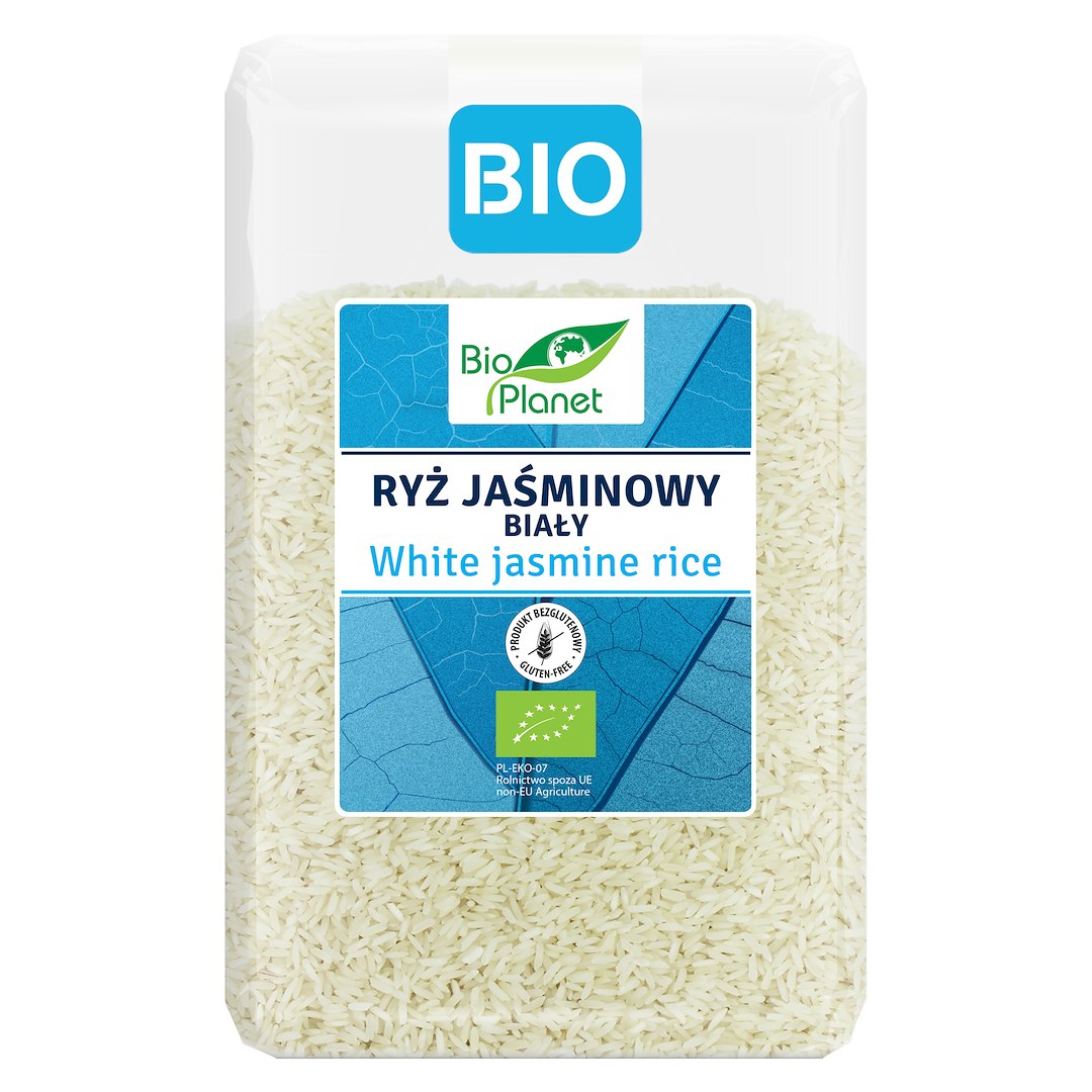 RYŻ JAŚMINOWY BIAŁY BEZGLUTENOWY BIO 2 kg - BIO PLANET