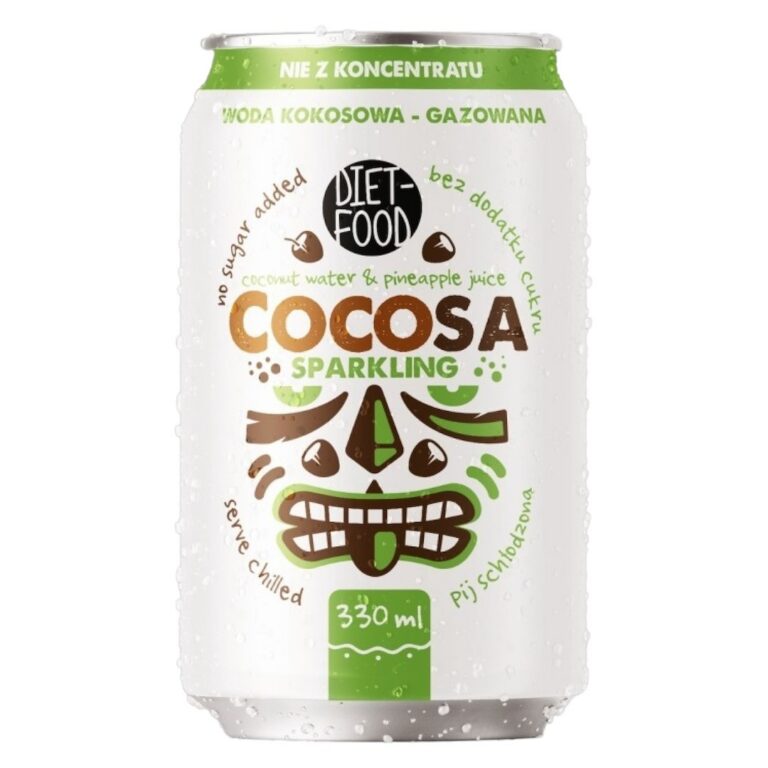WODA KOKOSOWA GAZOWANA 330 ml - DIET-FOOD (COCOSA)