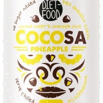 WODA KOKOSOWA Z SOKIEM Z ANANASA 330 ml - DIET-FOOD (COCOSA)