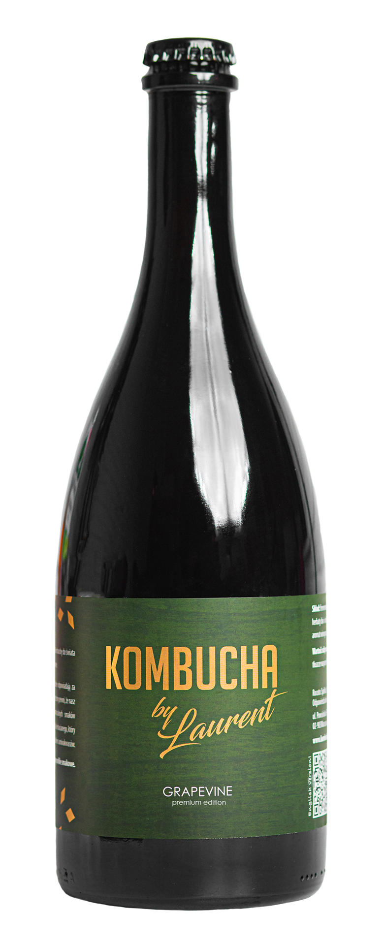 KOMBUCHA FERMENTOWANA NA BUKU O SMAKU WINOGRON (GRAPEVINE) BIO 750 ml - KOMBUCHA BY LAURENT (PREMIUM)