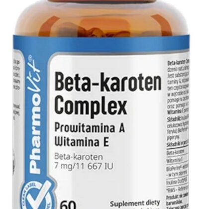 BETA-KAROTEN COMPLEX BEZGLUTENOWY 60 KAPSUŁEK - PHARMOVIT (CLEAN LABEL)