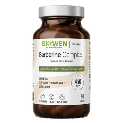 BERBERYNA COMPLEX+ BEZGLUTENOWA 60 KAPSUŁEK - BIOWEN