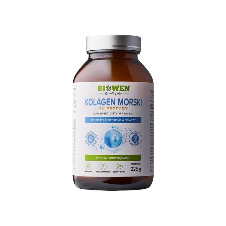 KOLAGEN RYBI 3 x PEPTYDY W PROSZKU 225 g - BIOWEN
