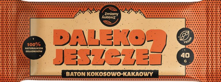 BATON DAKTYLOWY KOKOS - KAKAO DALEKO JESZCZE BEZGLUTENOWY 40 g - ZMIANY ZMIANY