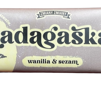 BATON DAKTYLOWY WANILIA - SEZAM MADAGASKAR BEZGLUTENOWY 40 g - ZMIANY ZMIANY