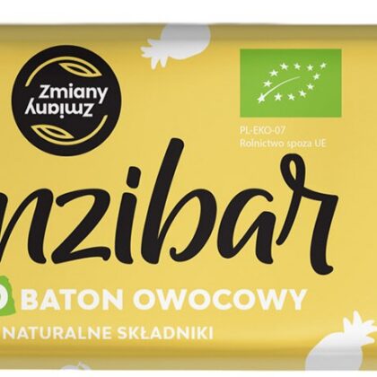 BATON OWOCOWY ZANZIBAR BEZGLUTENOWY BIO 40 g - ZMIANY ZMIANY