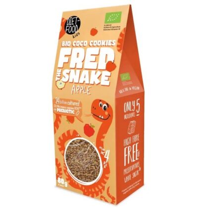 CIASTKA BŁONNIKOWE KOKOSOWE Z JABŁKAMI BIO 80 g - DIET-FOOD (KIDS)