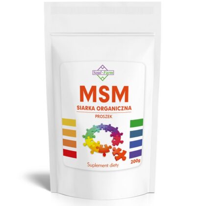 MSM SIARKA ORGANICZNA PROSZEK 200 g - SOUL FARM