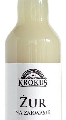 ŻUR NA ZAKWASIE NIEPASTERYZOWANY 500 ml - KROKUS