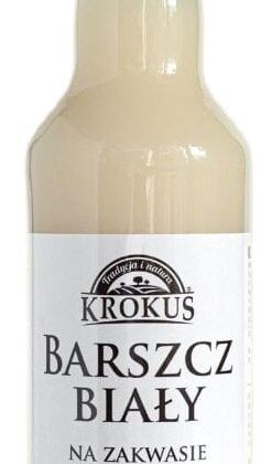 BARSZCZ BIAŁY NA ZAKWASIE NIEPASTERYZOWANY 480 ml - KROKUS