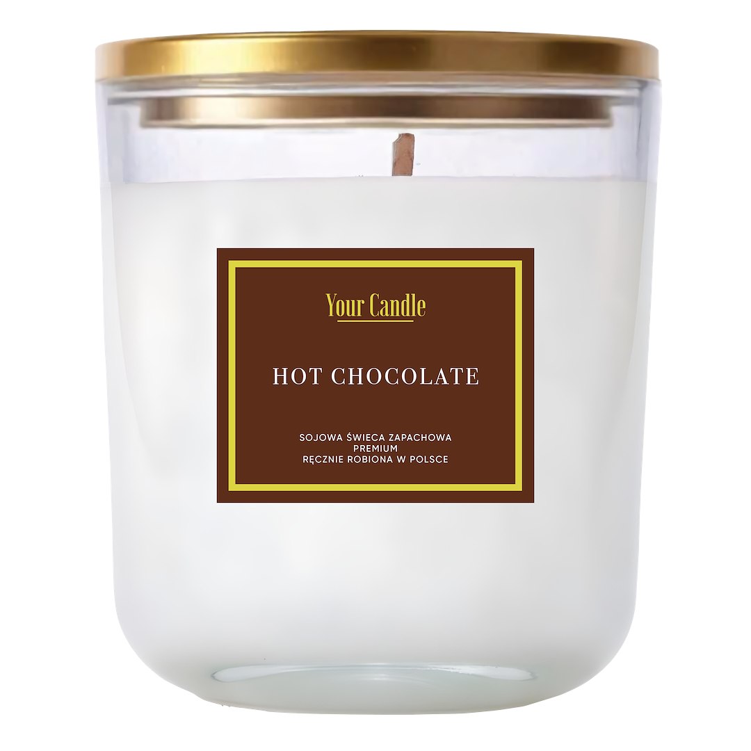ŚWIECA SOJOWA ZAPACHOWA HOT CHOCOLATE 180 ml - YOUR CANDLE