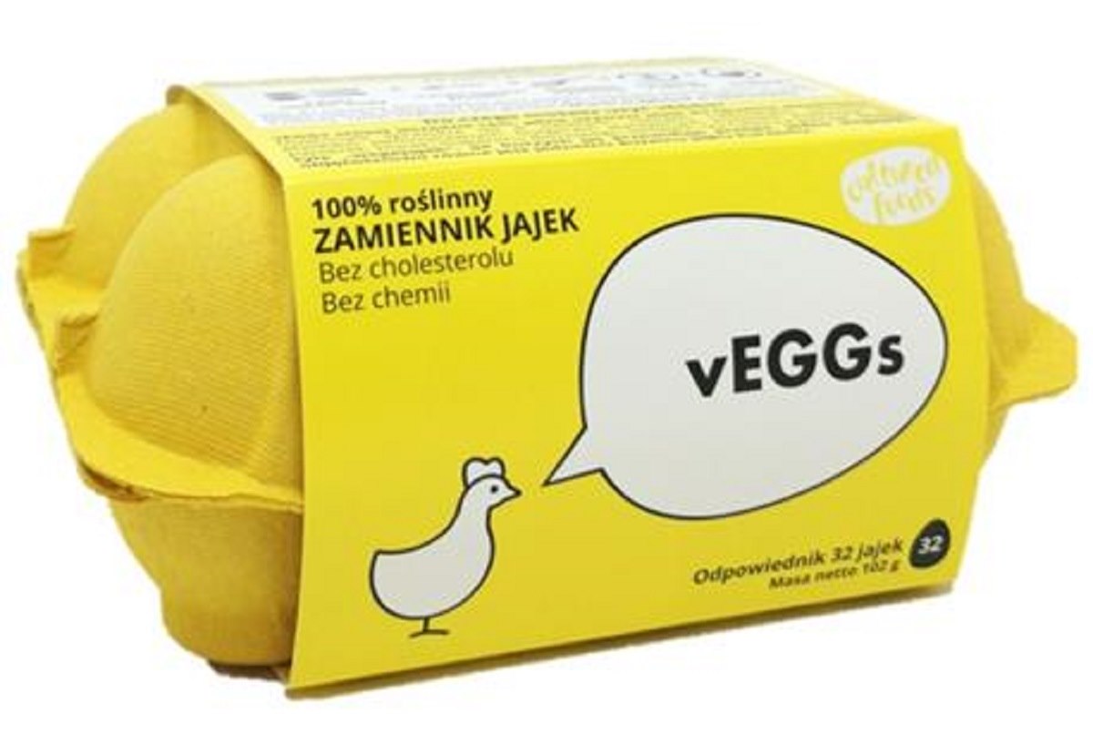 ROŚLINNY ZAMIENNIK 32 JAJ DO PIECZENIA, GOTOWANIA, PANIEROWANIA ORAZ JAKO ZAMIENNIK ŻÓŁTKA BEZGLUTENOWY 102 g - CULTURED FOODS