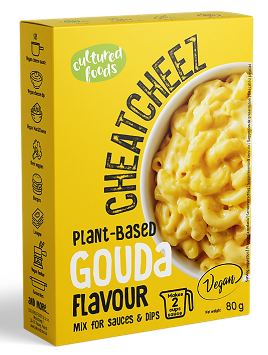 MIESZANKA NA WEGAŃSKI SOS LUB DIP O SMAKU SERA GOUDA BEZGLUTENOWY 80 g - CULTURED FOODS