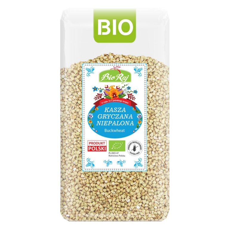 KASZA GRYCZANA NIEPALONA BEZGLUTENOWA BIO (POLSKA) 500 g - BIO RAJ