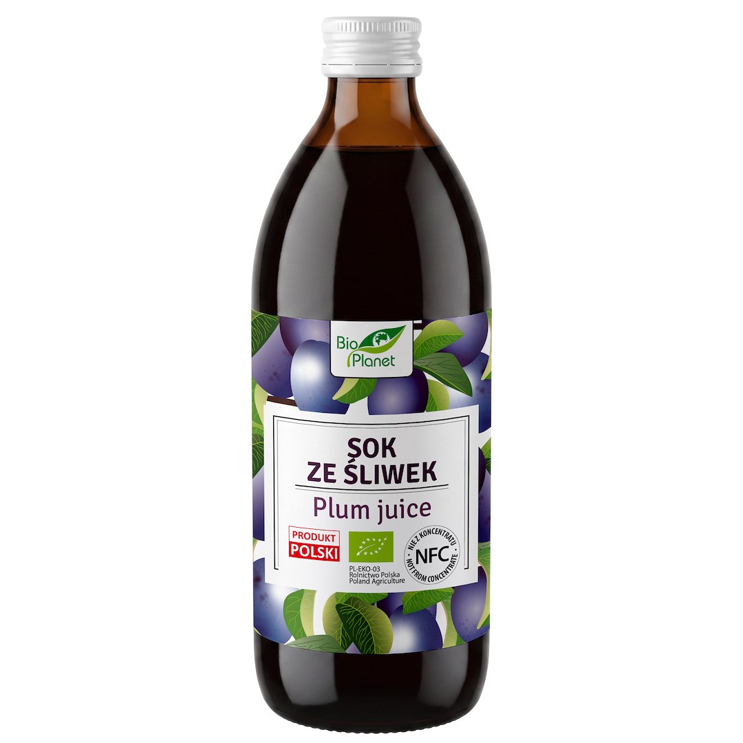 SOK ZE ŚLIWEK NFC BIO 500 ml - BIO PLANET
