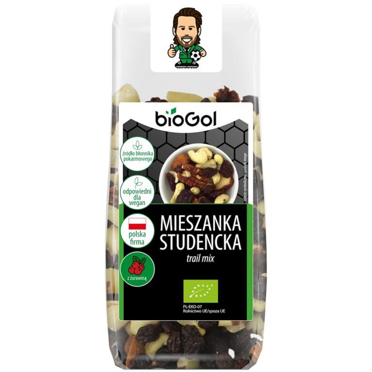 MIESZANKA STUDENCKA Z ŻURAWINĄ BIO 150 g - BIOGOL