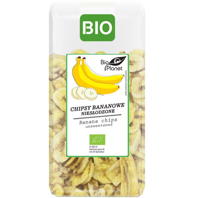 CHIPSY BANANOWE NIESŁODZONE BIO 150 g - BIO PLANET
