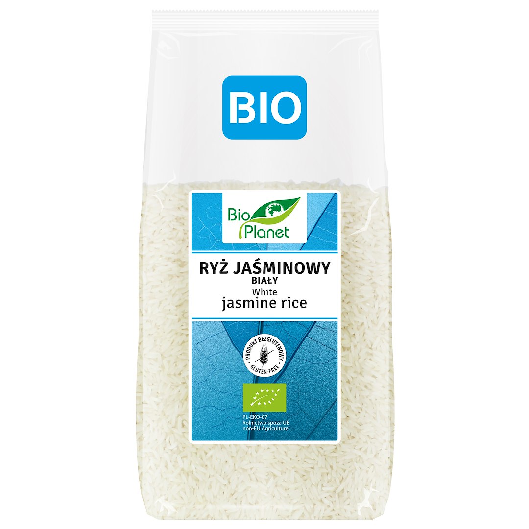 RYŻ JAŚMINOWY BIAŁY BEZGLUTENOWY BIO 500 g - BIO PLANET