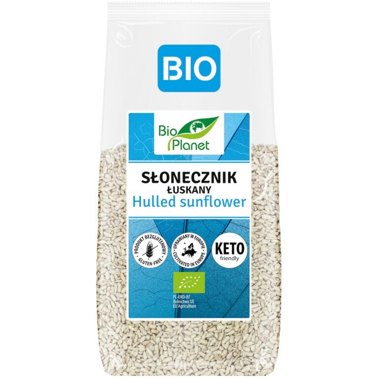 SŁONECZNIK ŁUSKANY BEZGLUTENOWY BIO 250 g - BIO PLANET