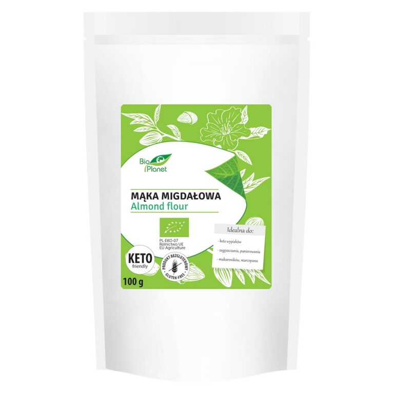 MĄKA MIGDAŁOWA BEZGLUTENOWA BIO 100 g - BIO PLANET