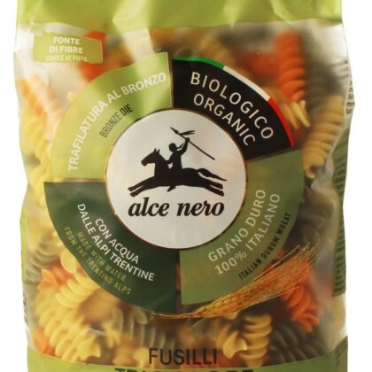 MAKARON (SEMOLINOWY TRÓJKOLOROWY) ŚWIDERKI BIO 500 g - ALCE NERO