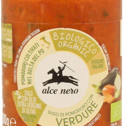 SOS POMIDOROWY Z WARZYWAMI (VERDURE) BIO 350 g - ALCE NERO