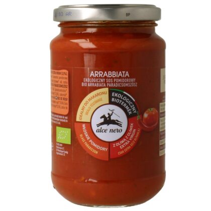 SOS POMIDOROWY Z CHILI ARRABBIATA BIO 350 g - ALCE NERO
