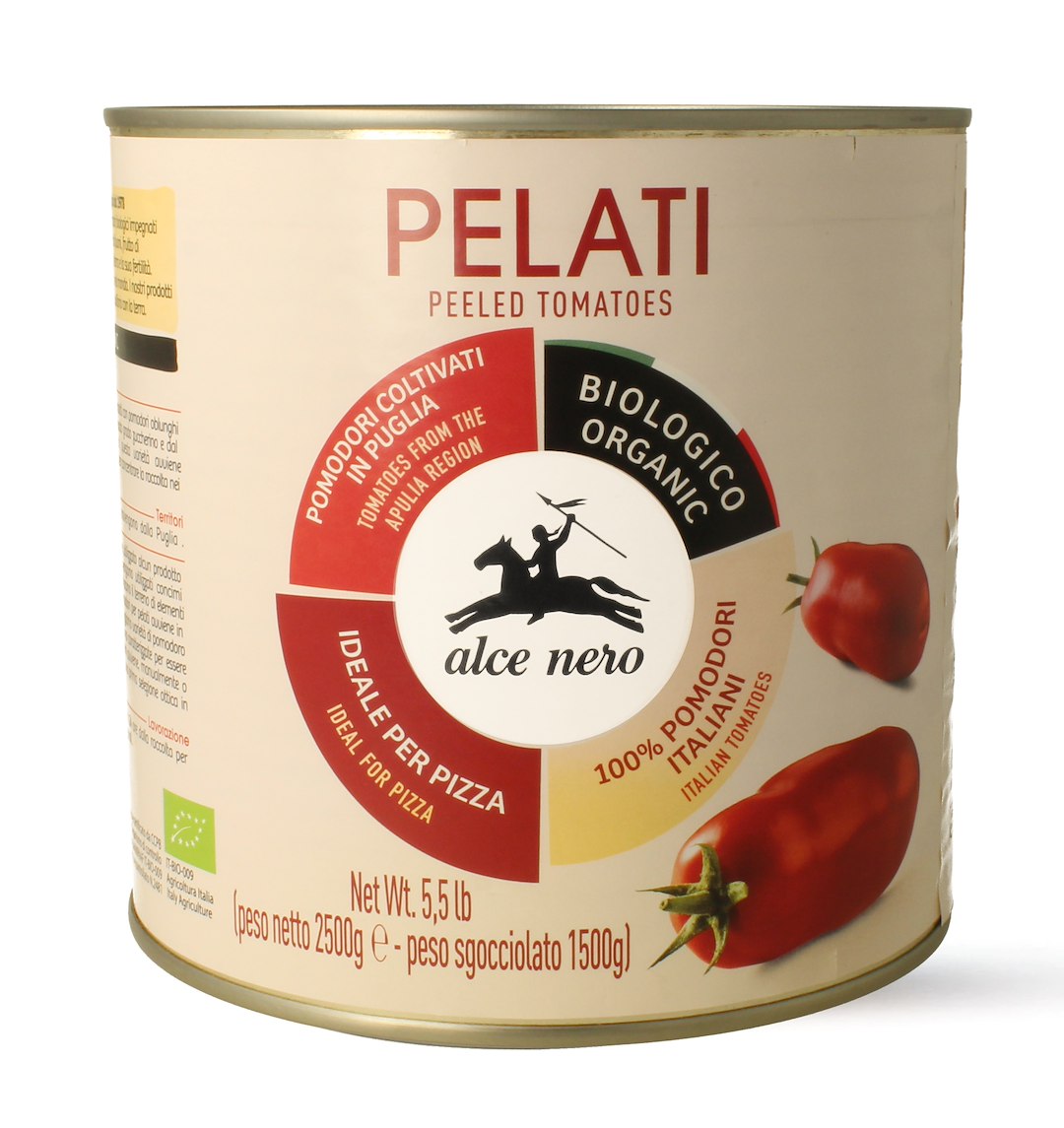 POMIDORY PELATI BIO 2,5 kg (1,5 kg) - HORECA (ALCE NERO)