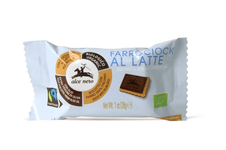 HERBATNIKI ORKISZOWE Z CZEKOLADĄ MLECZNĄ FAIR TRADE BIO 28 g - ALCE NERO