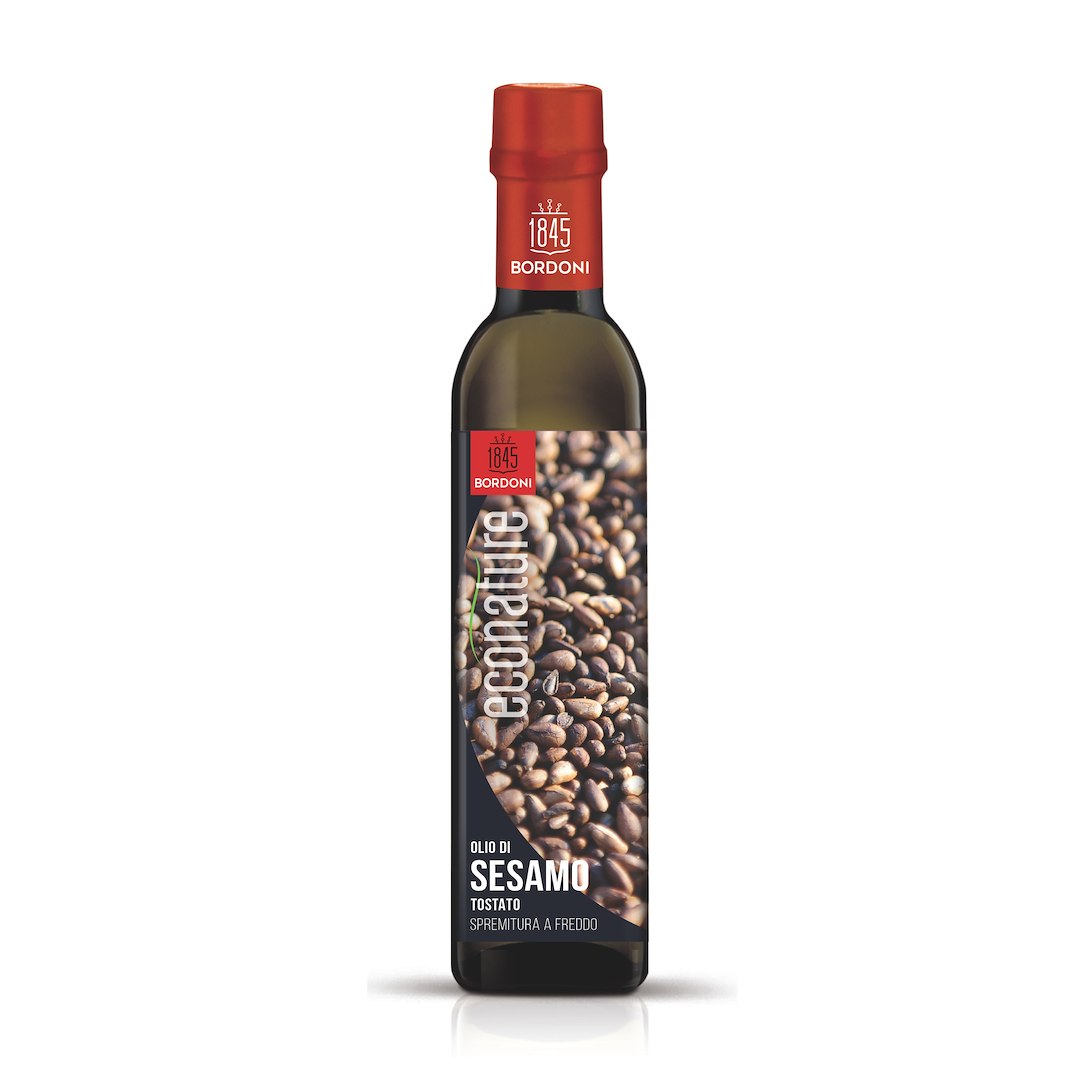 OLEJ SEZAMOWY (Z PRAŻONYCH NASION) TŁOCZONY NA ZIMNO BIO 250 ml - BORDONI (ECONATURE)