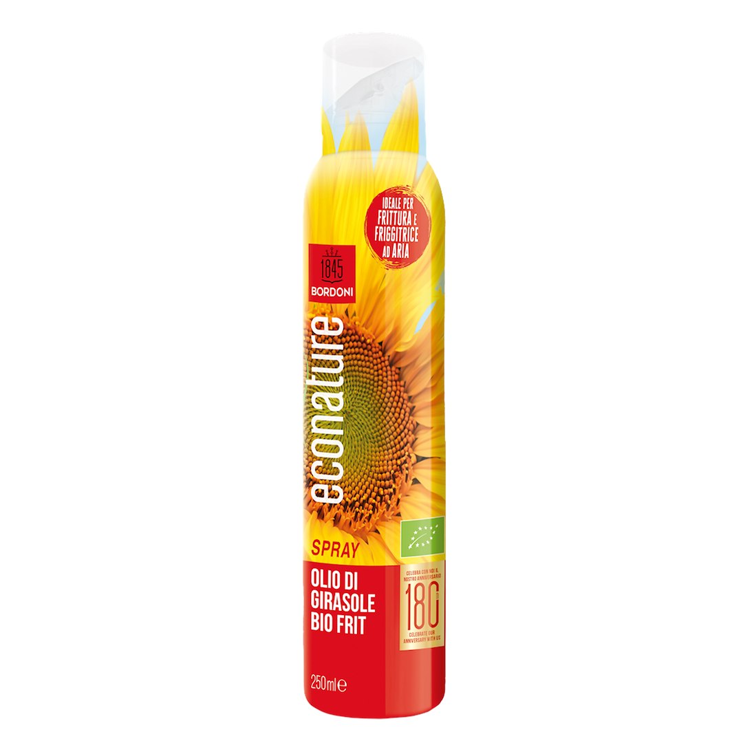 OLEJ SŁONECZNIKOWY (SPRAY) DO GOTOWANIA I SMAŻENIA BIO 250 ml - BORDONI (ECONATURE)