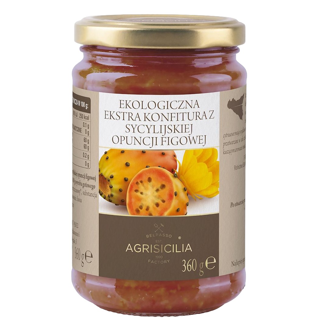 KONFITURA Z OPUNCJI FIGOWEJ SYCYLIJSKIEJ BIO 360 g - AGRISICILIA