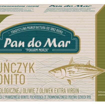 TUŃCZYK BONITO W BIO OLIWIE Z OLIWEK EXTRA VIRGIN 120 g - PAN DO MAR