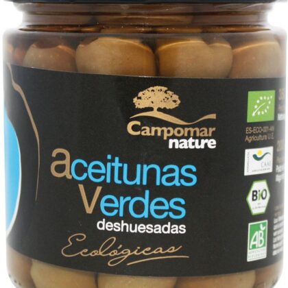OLIWKI ZIELONE BEZ PESTEK W ZALEWIE BIO 350 g (170 g) - CAMPOMAR NATURE