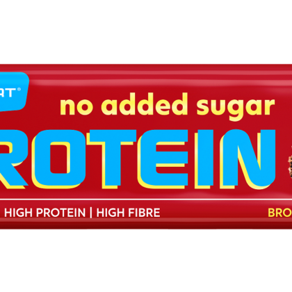 BATON PROTEINOWY BROWNIE W CZEKOLADZIE MLECZNEJ BEZ DODATKU CUKRÓW BEZGLUTENOWY 40 g - MAXSPORT