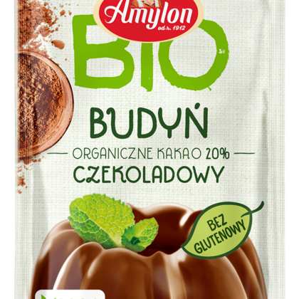 BUDYŃ O SMAKU CZEKOLADOWYM BEZGLUTENOWY BIO 40 g - AMYLON