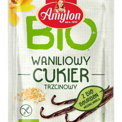 CUKIER Z WANILIĄ BOURBON BEZGLUTENOWY BIO 20 g - AMYLON