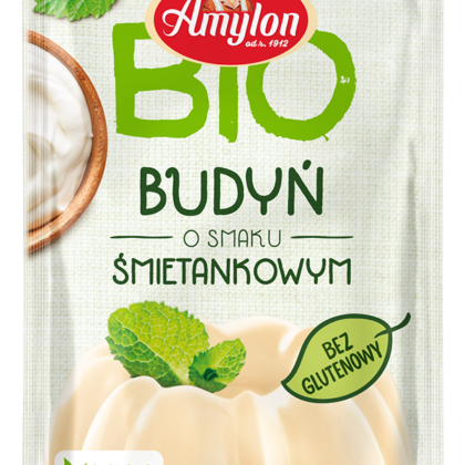 BUDYŃ O SMAKU ŚMIETANKOWYM BEZGLUTENOWY BIO 40 g - AMYLON