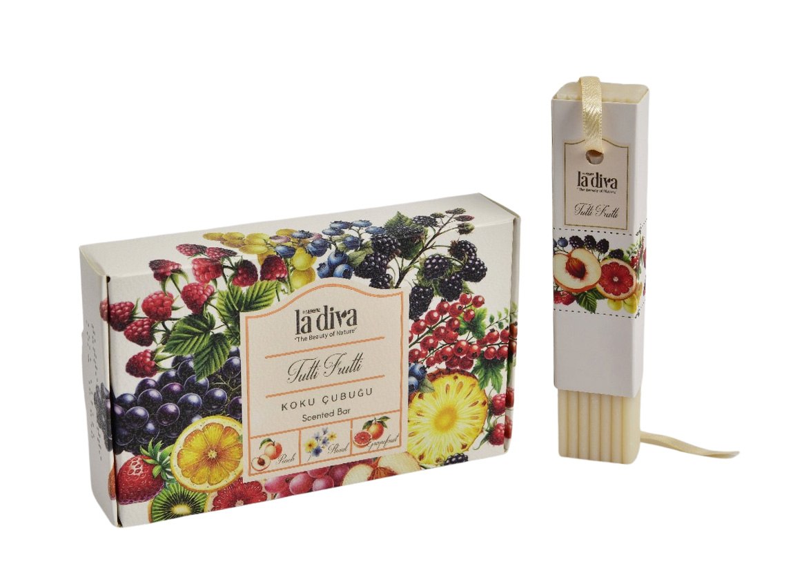 ZAWIESZKA ZAPACHOWA MYDLANA TUTTI FRUTTI (3 szt.) 165 g - LA DIVA