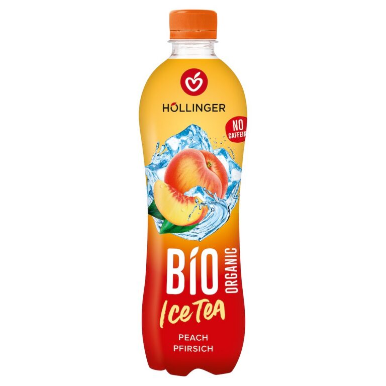 NAPÓJ ICE TEA O SMAKU BRZOSKWINIOWYM BIO 500 ml - HOLLINGER